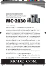 Preview for 7 page of Mode com MC-2030 User Manual