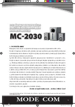 Preview for 15 page of Mode com MC-2030 User Manual