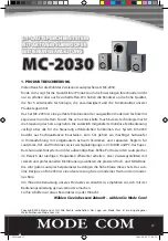 Preview for 27 page of Mode com MC-2030 User Manual