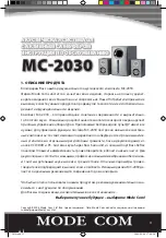 Preview for 31 page of Mode com MC-2030 User Manual