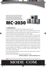 Preview for 39 page of Mode com MC-2030 User Manual