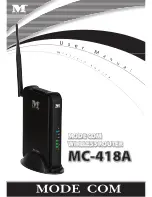 Mode com MC-418A User Manual preview