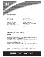 Preview for 18 page of Mode com MC-5020 User Manual