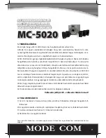 Preview for 39 page of Mode com MC-5020 User Manual