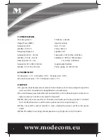 Preview for 6 page of Mode com MC-5030 Instruction Manual