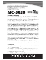 Preview for 11 page of Mode com MC-5030 Instruction Manual