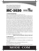 Preview for 27 page of Mode com MC-5030 Instruction Manual