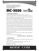 Preview for 35 page of Mode com MC-5030 Instruction Manual