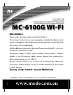 Preview for 2 page of Mode com MC-6100 Wi-Fi User Manual