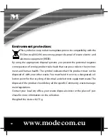 Preview for 12 page of Mode com MC-6101 User Manual