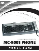 Mode com MC-9001 PHONE User Manual предпросмотр