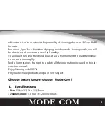 Preview for 5 page of Mode com Ypso User Manual