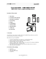 Предварительный просмотр 2 страницы Mode Machines CerebelUSB User Manual