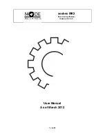 Mode Machines xoxbox MK2 User Manual preview