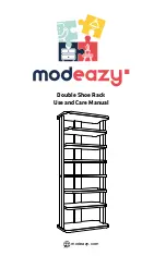 modeazy Double Shoe Rack Use And Care Manual preview