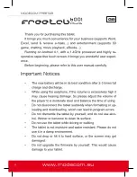 Preview for 4 page of Modecom freetab 8001 User Manual