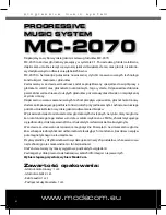 Предварительный просмотр 6 страницы Modecom MC-2070 User Manual