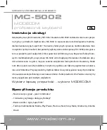 Предварительный просмотр 4 страницы Modecom MC-5002 User Manual