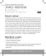 Предварительный просмотр 8 страницы Modecom MC-5002 User Manual