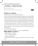 Предварительный просмотр 10 страницы Modecom MC-5002 User Manual