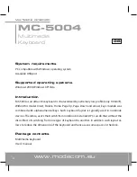 Предварительный просмотр 2 страницы Modecom MC-5004 User Manual