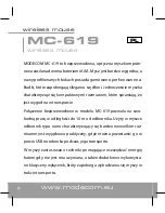 Предварительный просмотр 6 страницы Modecom MC-619 User Manual