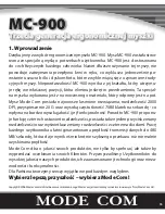 Preview for 15 page of Modecom MC-900 User Manual