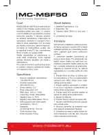 Предварительный просмотр 4 страницы Modecom MC-MSF50 User Manual