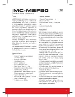 Предварительный просмотр 5 страницы Modecom MC-MSF50 User Manual