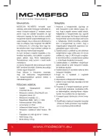 Preview for 6 page of Modecom MC-MSF50 User Manual