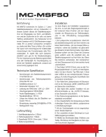 Предварительный просмотр 7 страницы Modecom MC-MSF50 User Manual