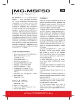 Предварительный просмотр 8 страницы Modecom MC-MSF50 User Manual