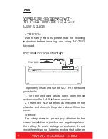 Preview for 2 page of Modecom MC-TPK1 User Manual