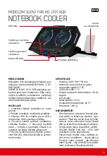 Предварительный просмотр 3 страницы Modecom SILENT FAN MC-CF21 RGB User Manual