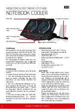 Предварительный просмотр 4 страницы Modecom SILENT FAN MC-CF21 RGB User Manual