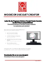 Предварительный просмотр 4 страницы Modecor Decojet A3 elite Getting Started