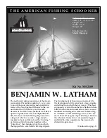 Model Shipways BENJAMIN W. LATHAM MS2109 Instruction Manual preview