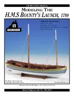 Предварительный просмотр 1 страницы Model Shipways H.M.S. Bounty's Launch 1789 Instruction Manual