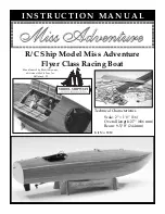 Model Shipways Miss Adventure Instruction Manual preview