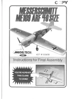 Model Tech 123600 Instructions For Final Assembly предпросмотр