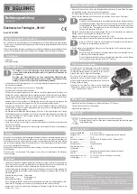 Preview for 1 page of ModelCraft V9.6 X Operating Instructions