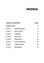 Preview for 3 page of Modena Adattare Series User Manual