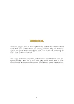 Preview for 2 page of Modena Copertina Series User Manual Book