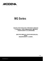 Modena MG 2502 Manual preview