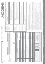 Preview for 30 page of Modena MG 2502 Manual