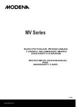 Preview for 1 page of Modena MV 3002 Manual