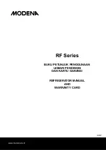 Preview for 1 page of Modena RF 2252 L Manual