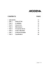 Preview for 14 page of Modena SC 1431 L Manual