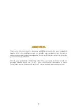 Preview for 2 page of Modena Scuderia Series User Manual Book