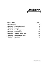 Preview for 3 page of Modena VC 2313 N Manual